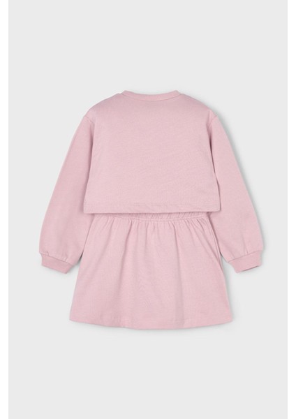 Kız Çocuk Sweatshirt Elbise – Pembe modelleri