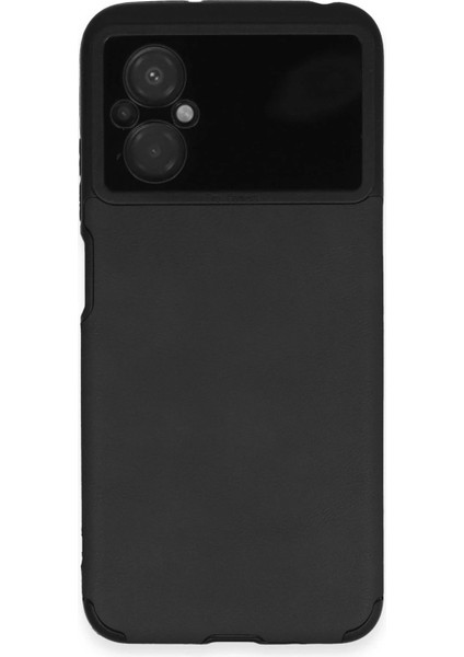 Newface Xiaomi Poco M5 Kılıf Loop Deri Silikon - Siyah