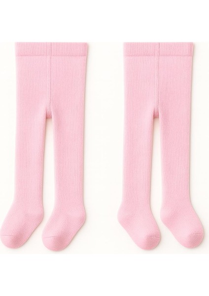 2 Adet Organik Pamuk -Terletmez- Kız ve Erkek Yenidoğan Bebek Çocuk Külotlu Çorap2