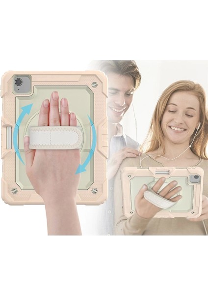 Newface iPad Pro 11 (2020) Kılıf Strap New Tablet Kapak - Pembe fiyatları