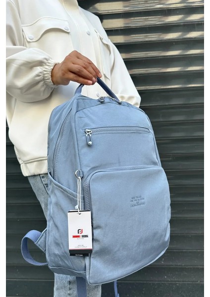 Ithal Klinkır Kumaş Kadın Sırt ve Okul Çantası