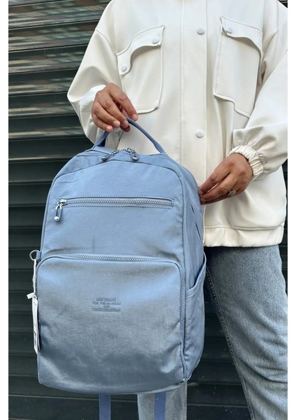 Ithal Klinkır Kumaş Kadın Sırt ve Okul Çantası