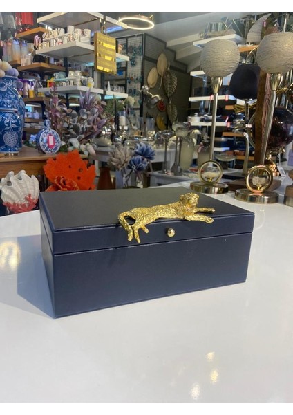 Siyah Gold Jaguar Dekoratif Kutu fiyatları