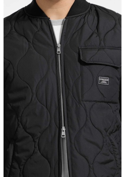 Erkek Guess Jeans Bomber Ceket - Siyah modelleri