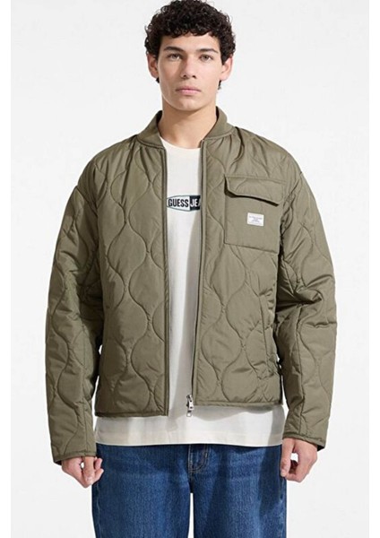 Erkek Bomber Kapitone Ceket - Haki fırsatları