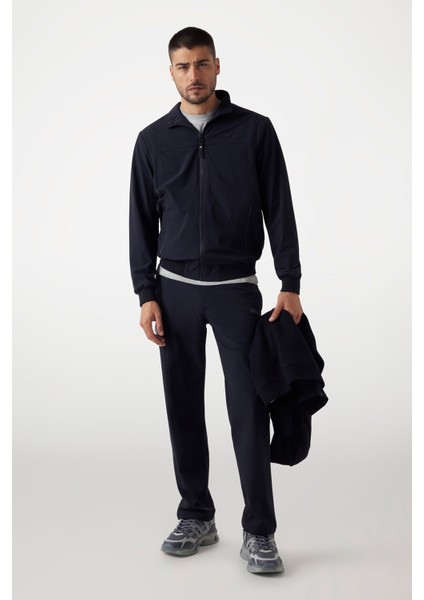 Erkek New Amos Fermuarlı Dik Yaka Aktif Mont - Siyah fiyatları