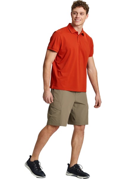 Tech Pique Polo Erkek Bej Tişört