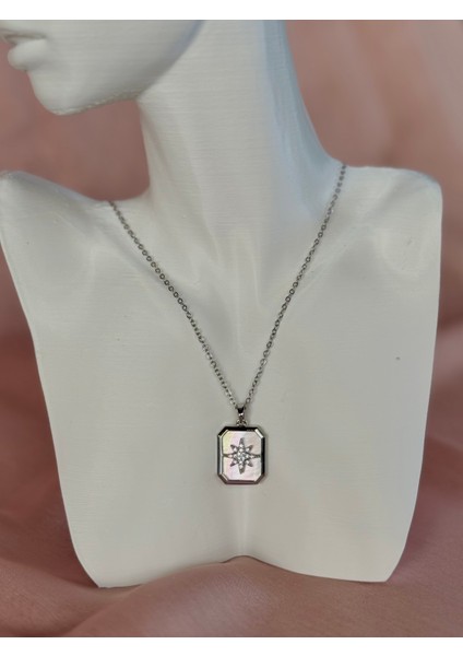 Çelik Kaplama Kutup Yıldızı Kadın Kolye fiyatları