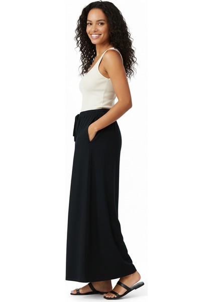 Kadın Kışlık Pantolon Duble Kumaş Beli Lastikli Jumbo Battal Beden Rahat Kesim Tam Kalıp fiyatları