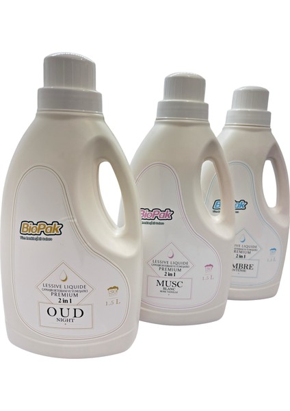 Sıvı Deterjan ve Yumuşatıcı 2'1 Arada 3'lü Set