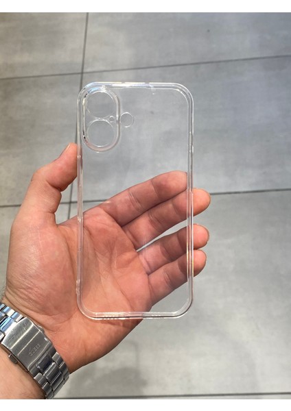Apple iPhone 16 Uyumlu Şeffaf Silikon Kılıf