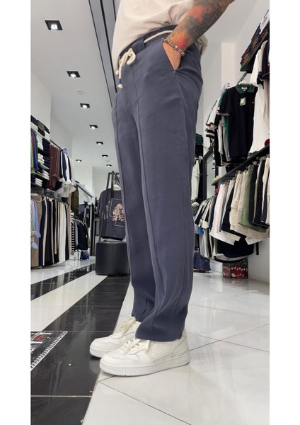Kemer Detaylı Modal Baggy Fit Erkek Pantolon fiyatları