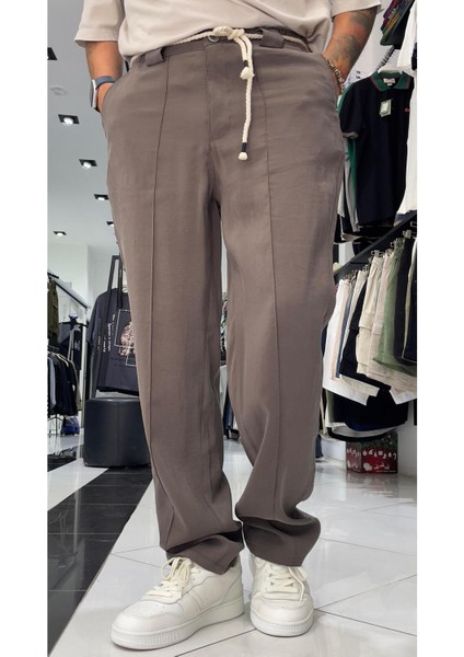 Kemer Detaylı Modal Baggy Fit Erkek Pantolon fiyatları