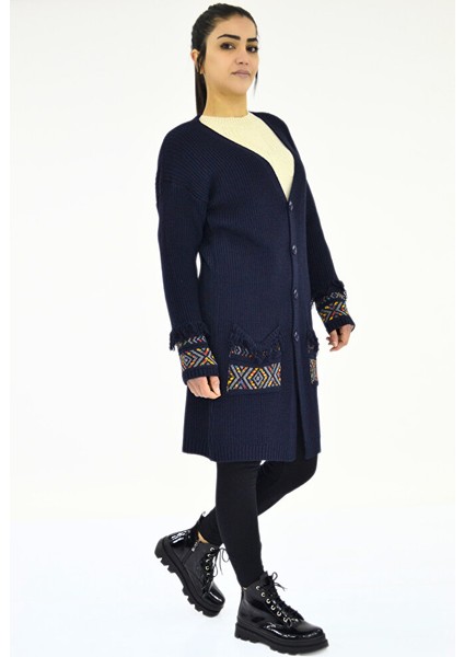 Püskül Detaylı Triko Ceket fiyatları