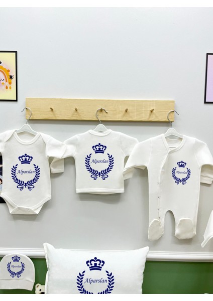 11 Lİ İSİMLİ HASTANE ÇIKIŞ SETİ ORGANİK PAMUK fırsatları