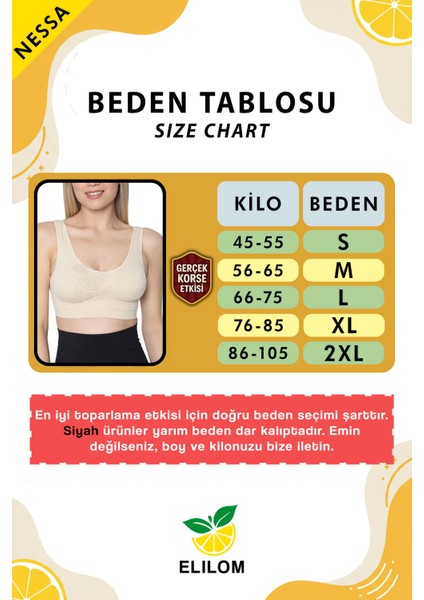 Göğüs Toparlayıcı Pedli Büstiyer Korse, Sarkma Önleyici Şekillendirici Sütyen, Kalın Askılı (SİYAH) — NESSA fırsatları