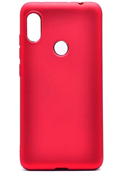 - Xiaomi Redmi Note 6 Pro - Kılıf Mat Soft Premier Silikon Kapak - Kırmızı - T6623