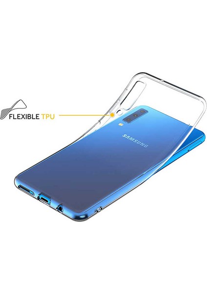 - Samsung Galaxy A9 2018 - Kılıf Şeffaf Soft Slim Fitt Süper Silikon Kapak - T6470 modelleri