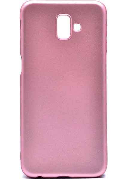 - Samsung Galaxy J6 Plus - Kılıf Mat Soft Premier Silikon Kapak - Rose Gold - T6384