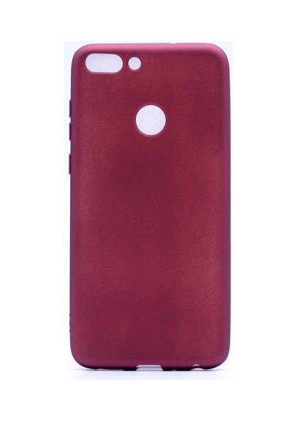 - Huawei P Smart - Kılıf Mat Soft Premier Silikon Kapak - Mürdüm - T1703
