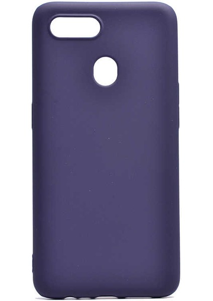 - Oppo AX7 - Kılıf Mat Soft Premier Silikon Kapak - Saks Mavi - T7086