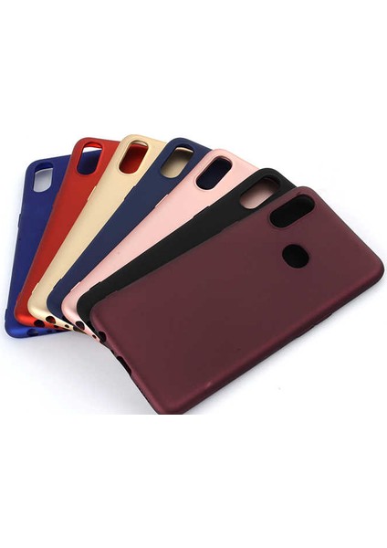 - Samsung Galaxy A10S - Kılıf Mat Soft Premier Silikon Kapak - Rose Gold - T9942 modelleri