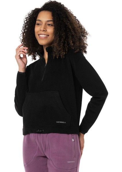 Stamp Kadın Siyah Sweatshirt