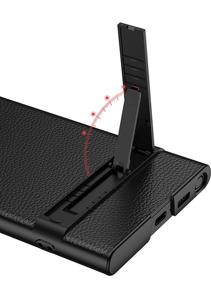 Samsung Galaxy S24 Ultra Kılıf Kamera Korumalı Leather Dikey Standlı Ays Kapak indirimleri