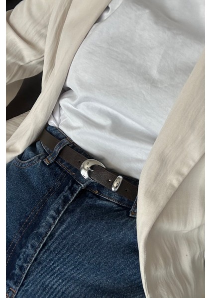 Aniela Gümüş Tokalı Kadın Kemer