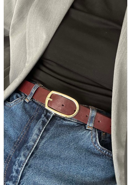 Gino Gold Tokalı Kadın Bordo Kemer fiyatları