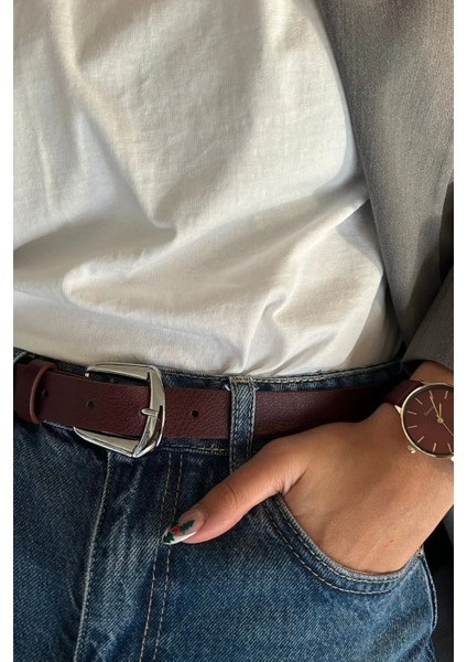 Boris Gümüş Tokalı Kemer