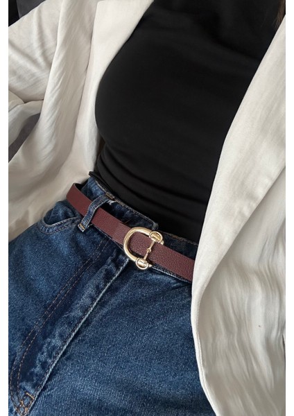 Dino Gold Tokalı Kadın Kemer