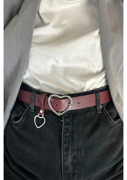 Amour Gümüş Kalp Tokalı Kemer fiyatları