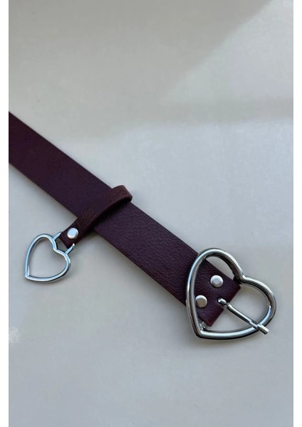 Amour Gümüş Kalp Tokalı Kemer modelleri