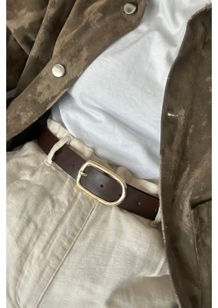 Gino Gold Tokalı Kadın Acı Kahve Kemer fiyatları