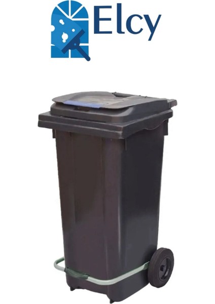 120 Lt Siyah Metal Pedallı Çöp Konteyneri (Isıya Dayanıklı)
