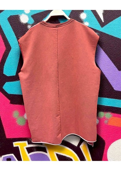 Erkek Asit Yıkamalı Nakış Detaylı Oversize Atlet modelleri