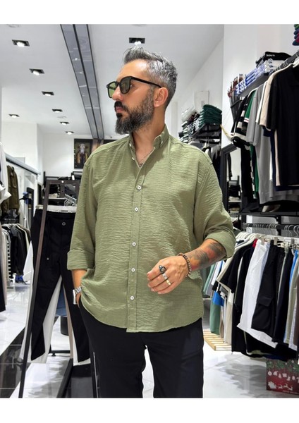 Müslin Kumaş Basic Düğmeli Erkek Gömlek fiyatları