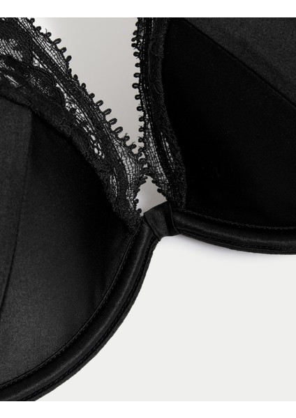 Dantel Detaylı İpek Plunge Sütyen indirimleri