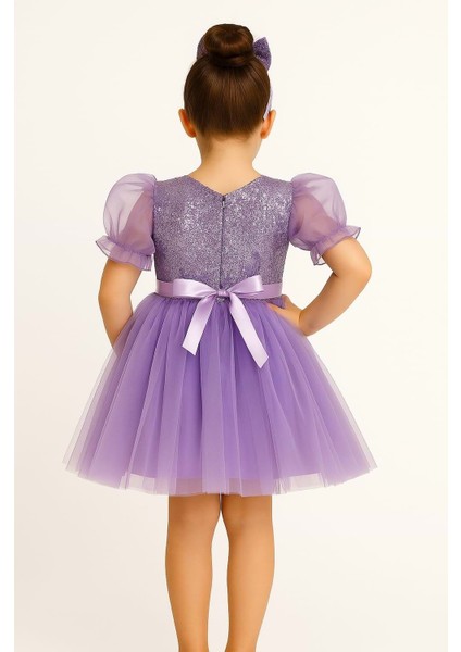 Balon Kol Pul Payet Kız Çocuk Tütü Elbise M00751 fiyatları