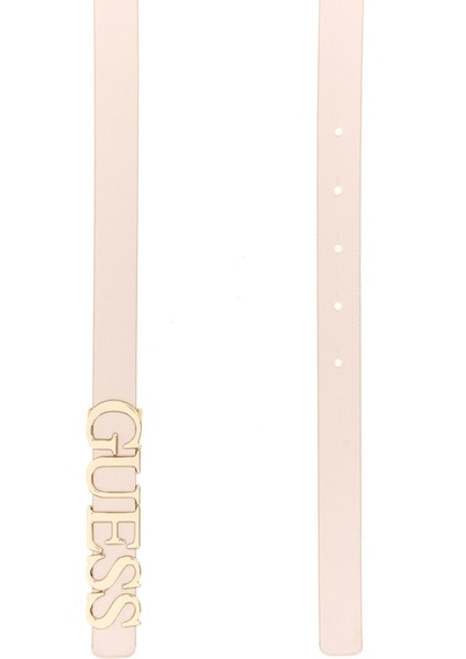 Kadın Yazı Tokalı Kemer - Krem fiyatları