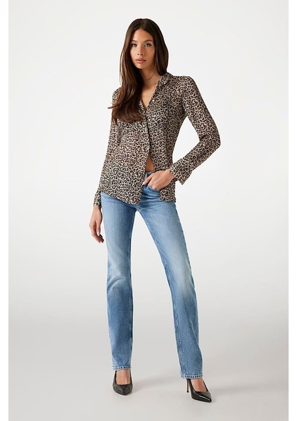 Kadın Clouis Leopar Desenli Gömlek - Çok Renkli indirimleri