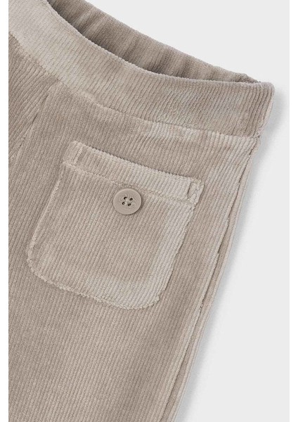 Kız Çocuk Geniş Paça Fitilli Pantolon - Vizon modelleri