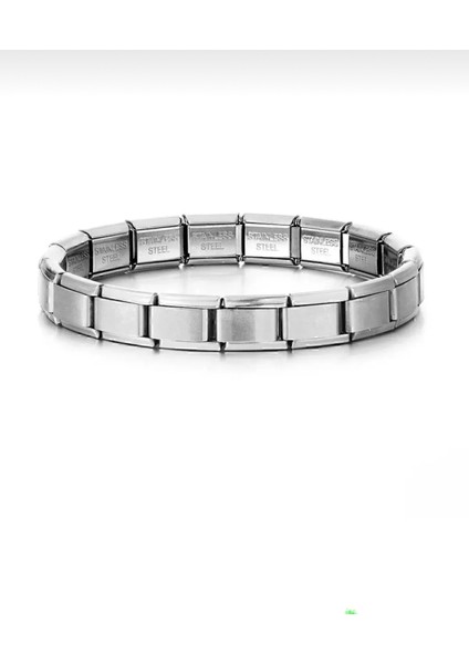 Italyan Charm Unisex Bileklik – Paslanmaz Çelik, Her Bileğe Uygun!