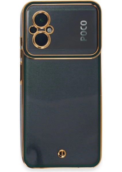 Newface Xiaomi Poco M5 Kılıf Liva Lens Silikon - Yeşil fiyatları