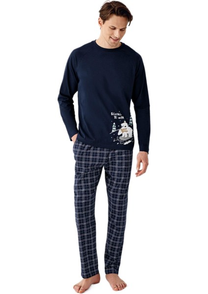 Arnetta Erkek Lacivert Pijama Takım 3444-S
