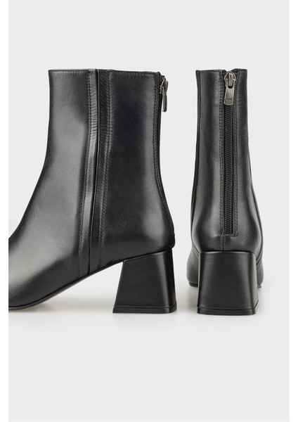 Siyah Deri Kadın Klasik Bot fırsatları