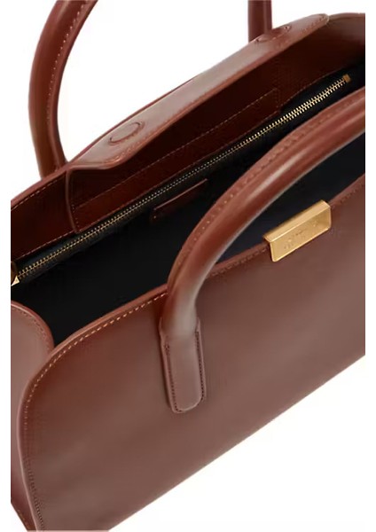 Kadın Yarım Ay Formlu El ve Omuz Çantası - Kahverengi fırsatları