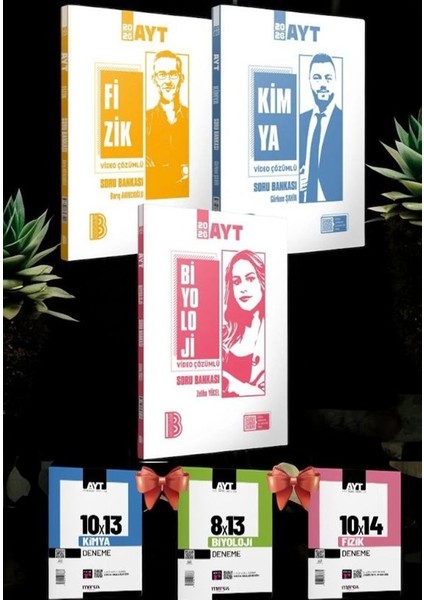 2026 Ayt Fizik Kimya Biyololoji Soru Bankası Fen Bilimleri Sayısal Set+ 3 Deneme Set