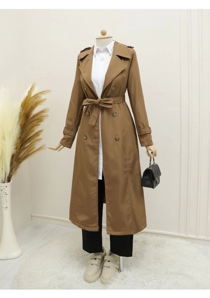 Astarlı Kemerli Trenckot -Taba fiyatları